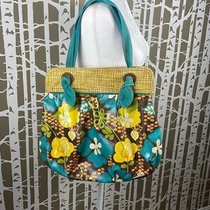 Fossil Floral Print Coated Canvas Tote